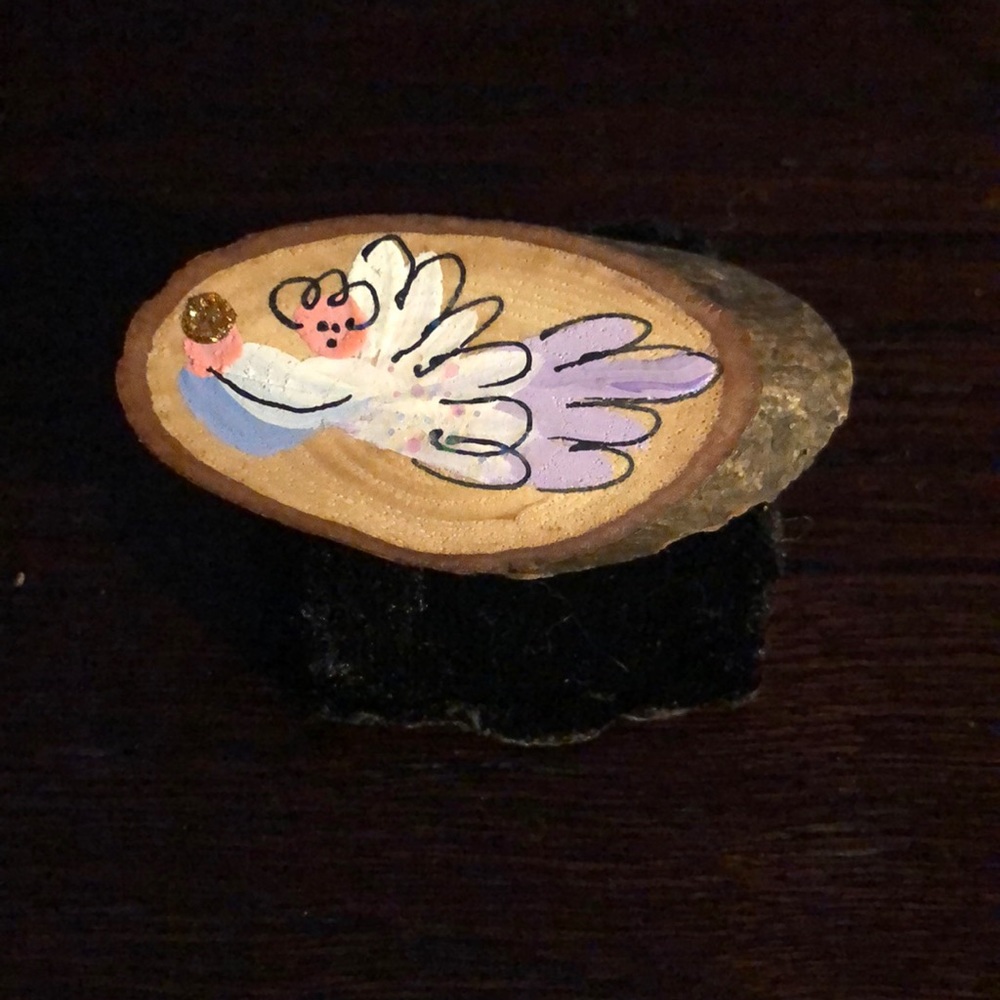 Hand Painted Angel Pin